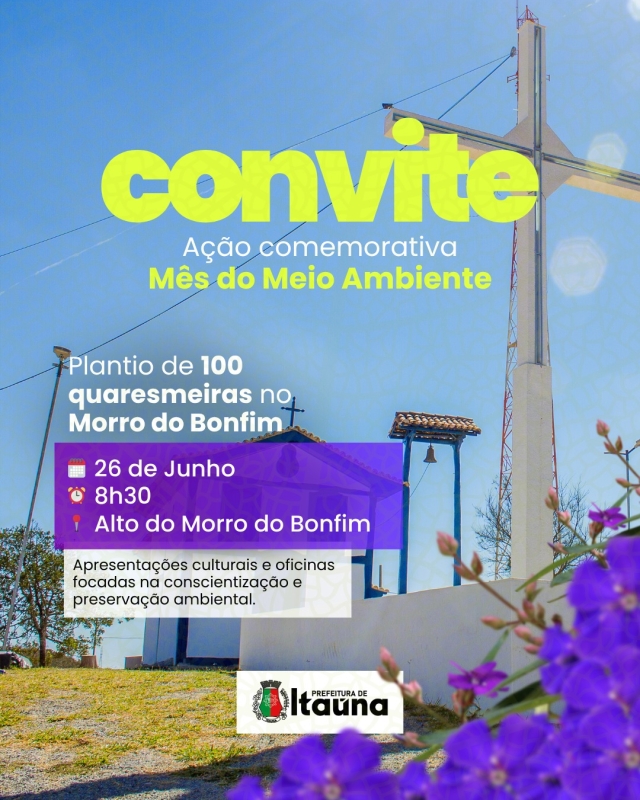Itaúna promove plantio de quaresmeiras em homenagem ao Meio Ambiente