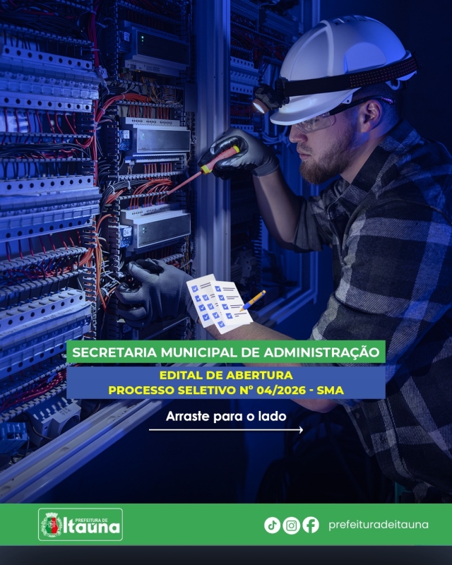 Prefeitura de Itaúna abre inscrições para Processo Seletivo com diversas vagas disponíveis